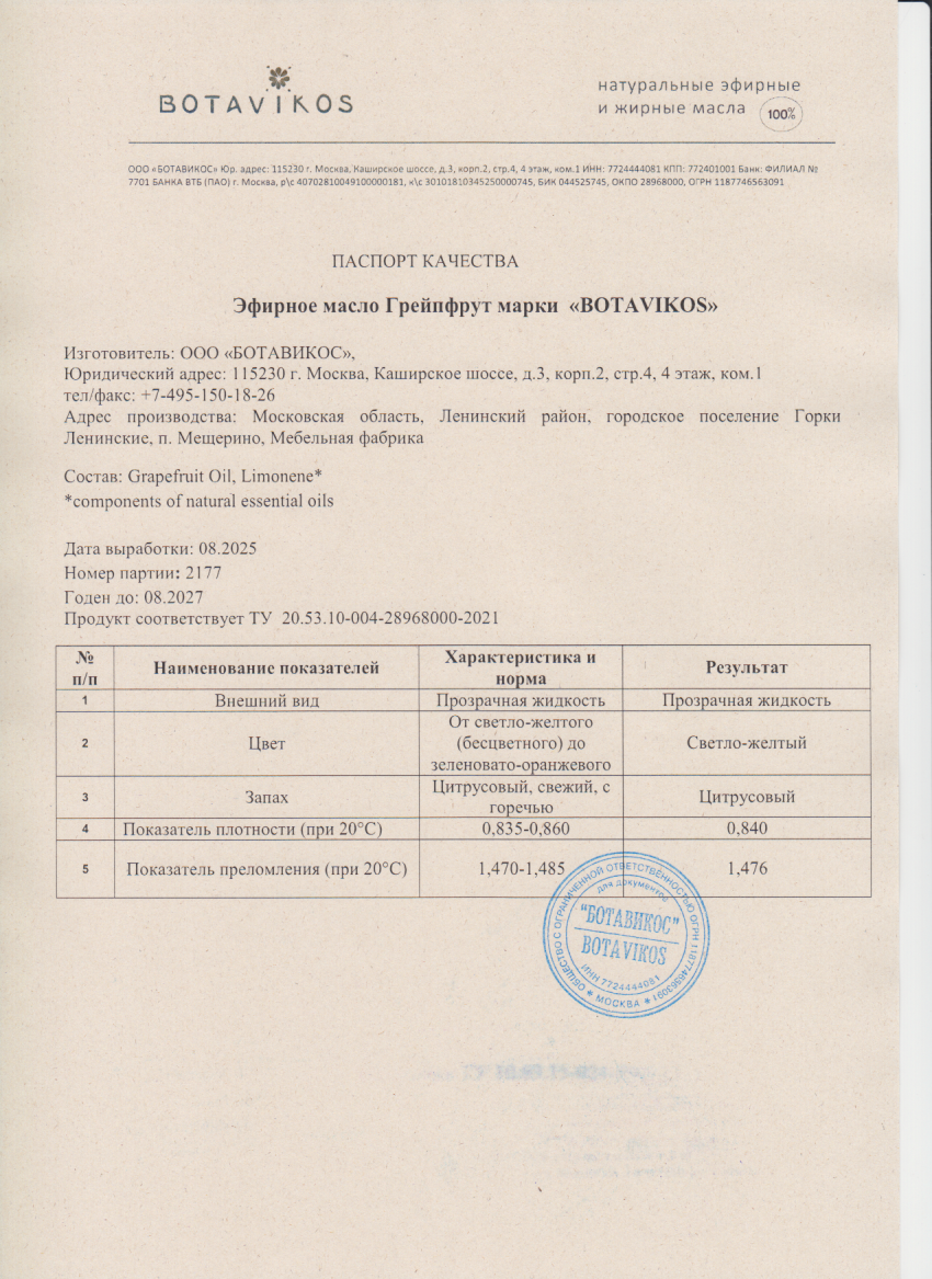 Паспорт №082025